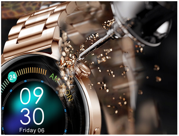 PIĘKNY ZŁOTY SMARTWATCH DAMSKI DUŻY ZESTAW 3 PASKI Marka Inna