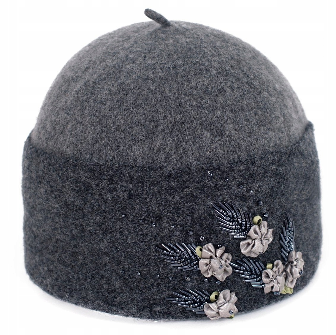 

Szaleo twarzowa elegancka Czapka Listki cz16524-1