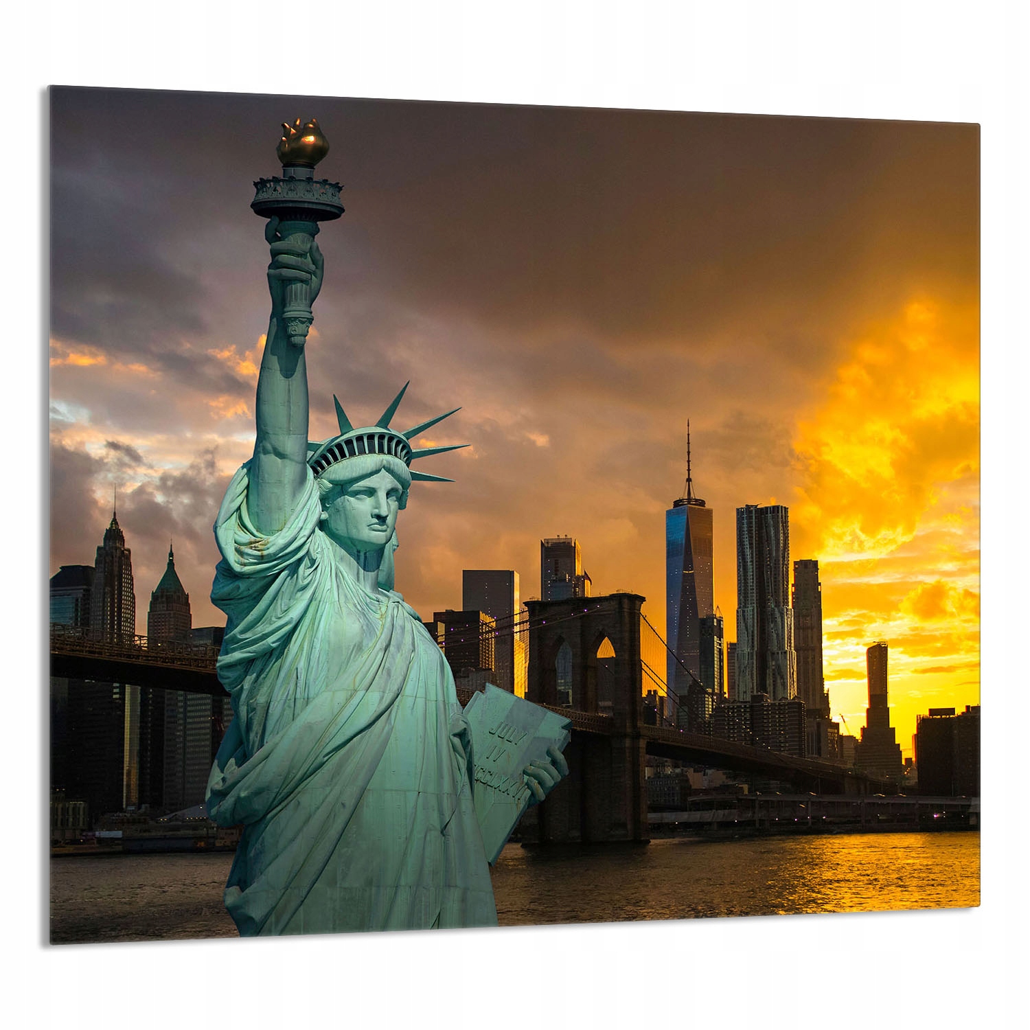 Skleněný Panel Do Kuchyně 65x60 Město Tvrzené Sklo