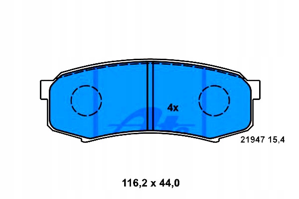 Ate Brzdové Destičky Toyota Zadní Land Cruiser 90- A
