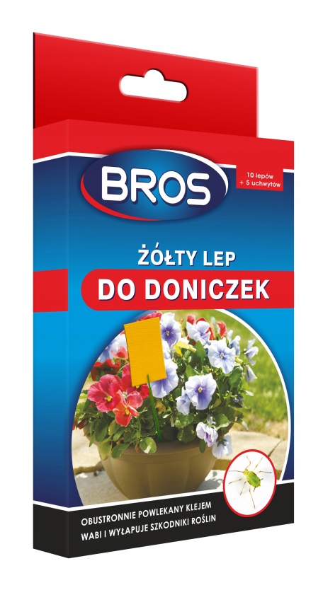 

Żółte Pułapki Do Doniczek ziemiórki 10szt Bros