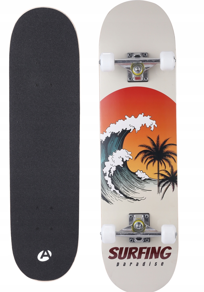 Deskorolka deska klasyczna drewniana 80 cm kauczk