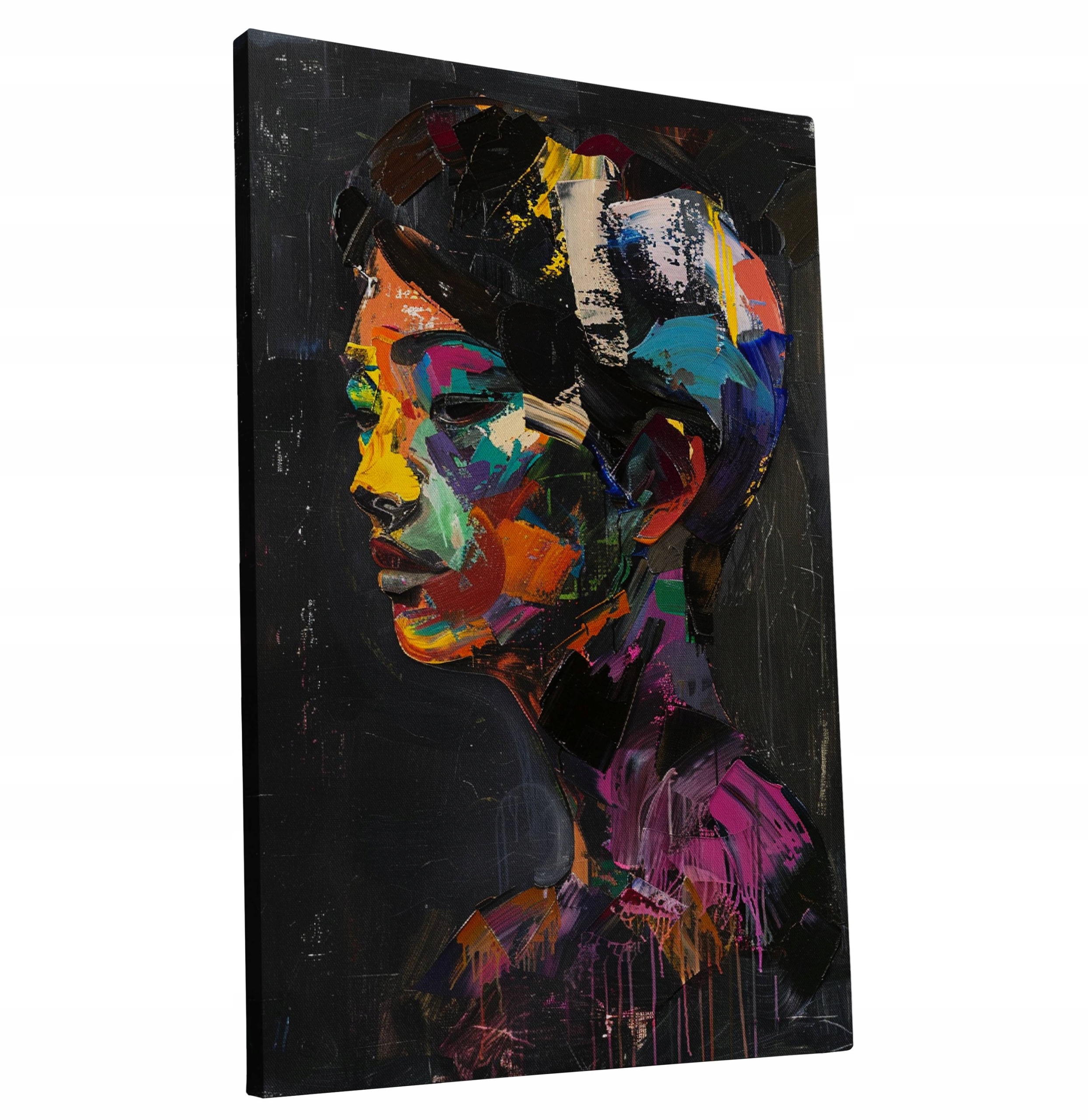 Obraz na plátně Moderní Barevný módní Žena domu v pokoji obývací pokoj 80x120