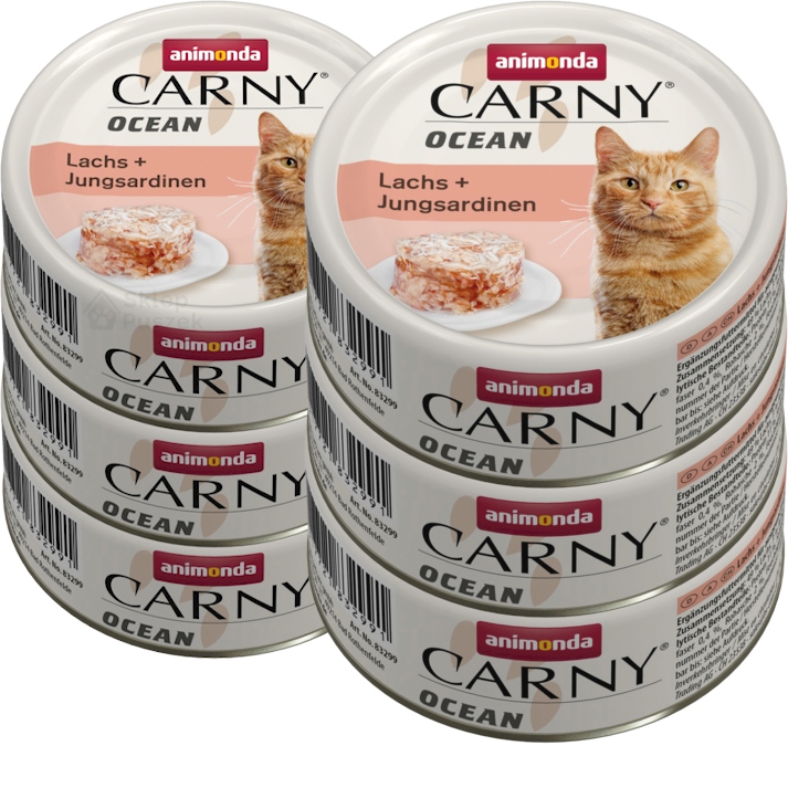 Levně Animonda Kočka Carny Ocean Losos a Mladé sardinky Set 12x80g