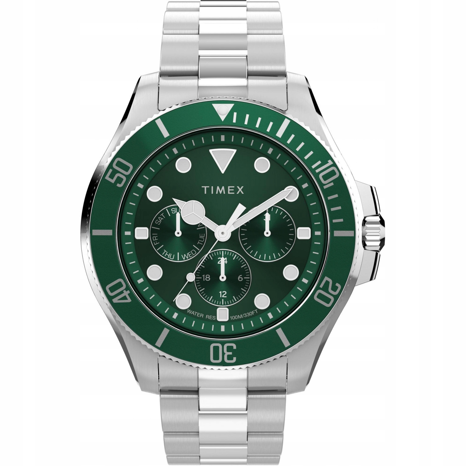 Pánské Hodinky Timex TW2Y33200 stříbrný náramek