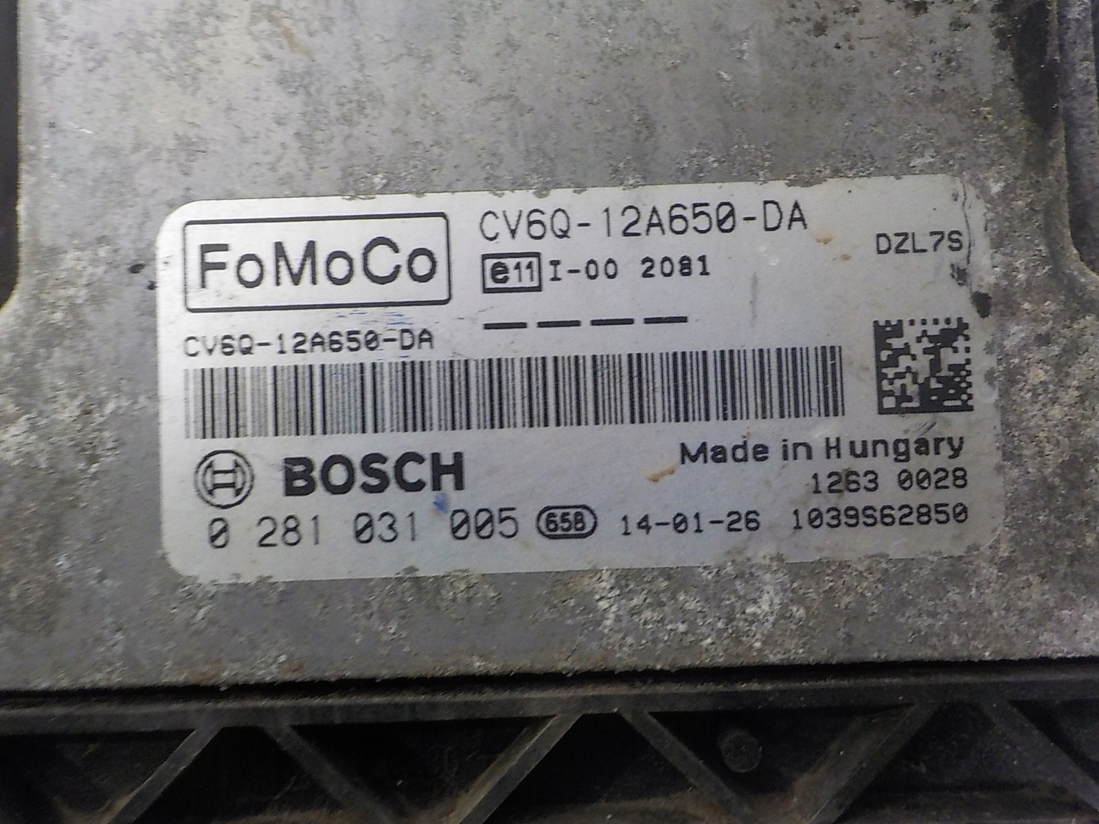 FORD computer control unit CV6Q-12A650-DA 0281031005