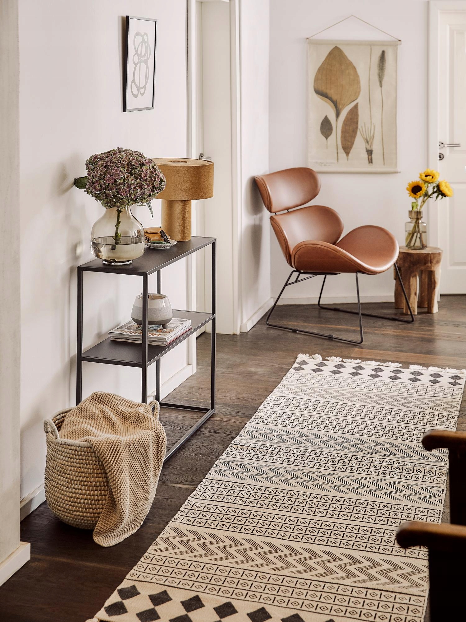 Konsola metalowa Neptune Wysokość mebla 79 cm