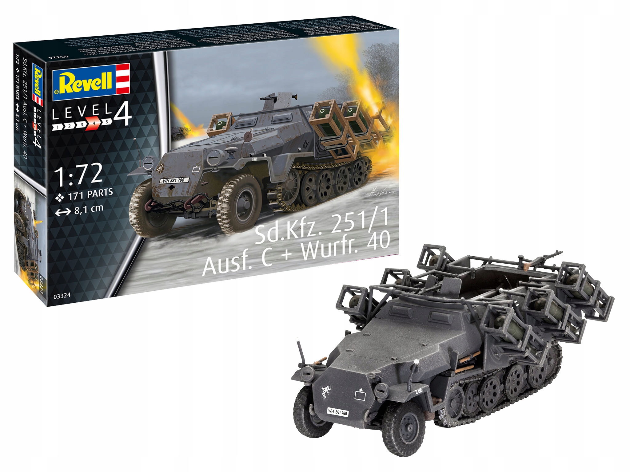 Revell 03324 1/72 Sd.Kfz. 251/1 Ausf. C Wurfr. 4