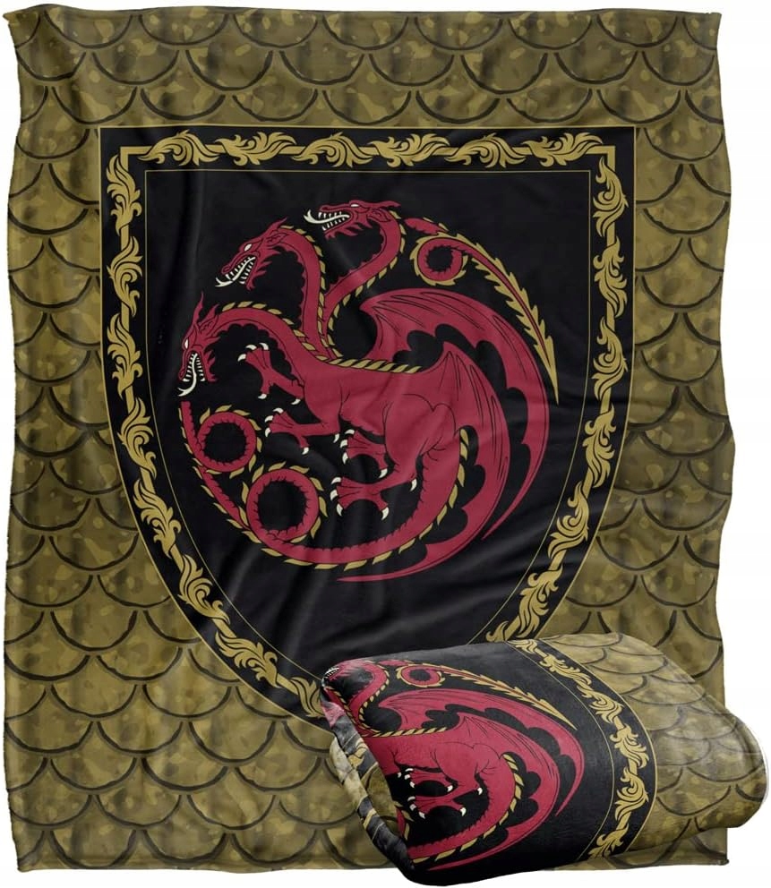 Game Of Thrones Dům draka Silky Touch měkká přikrývka 152 x 127 cm