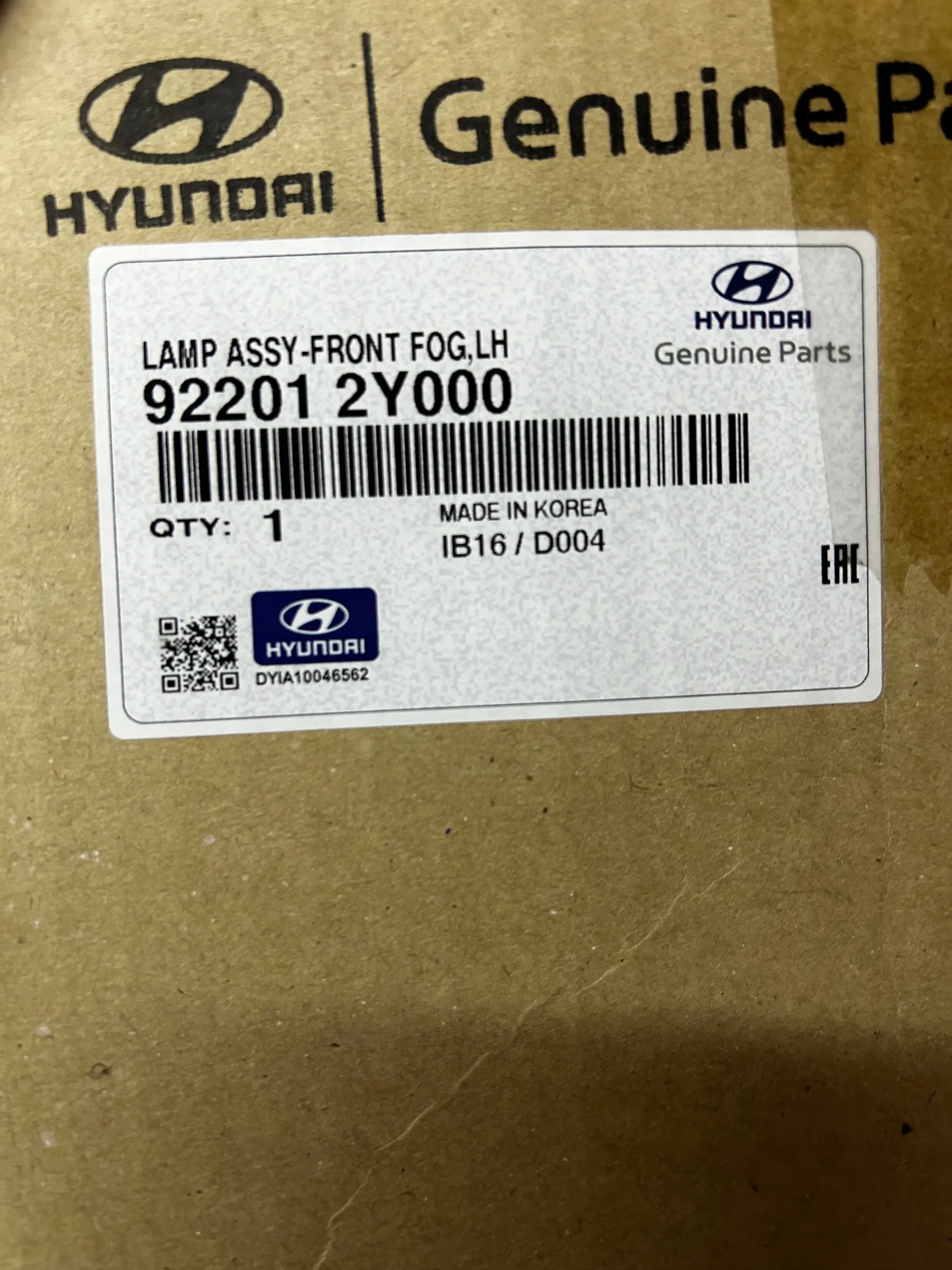 Nebelscheinwerfer links HYUNDAI IX35