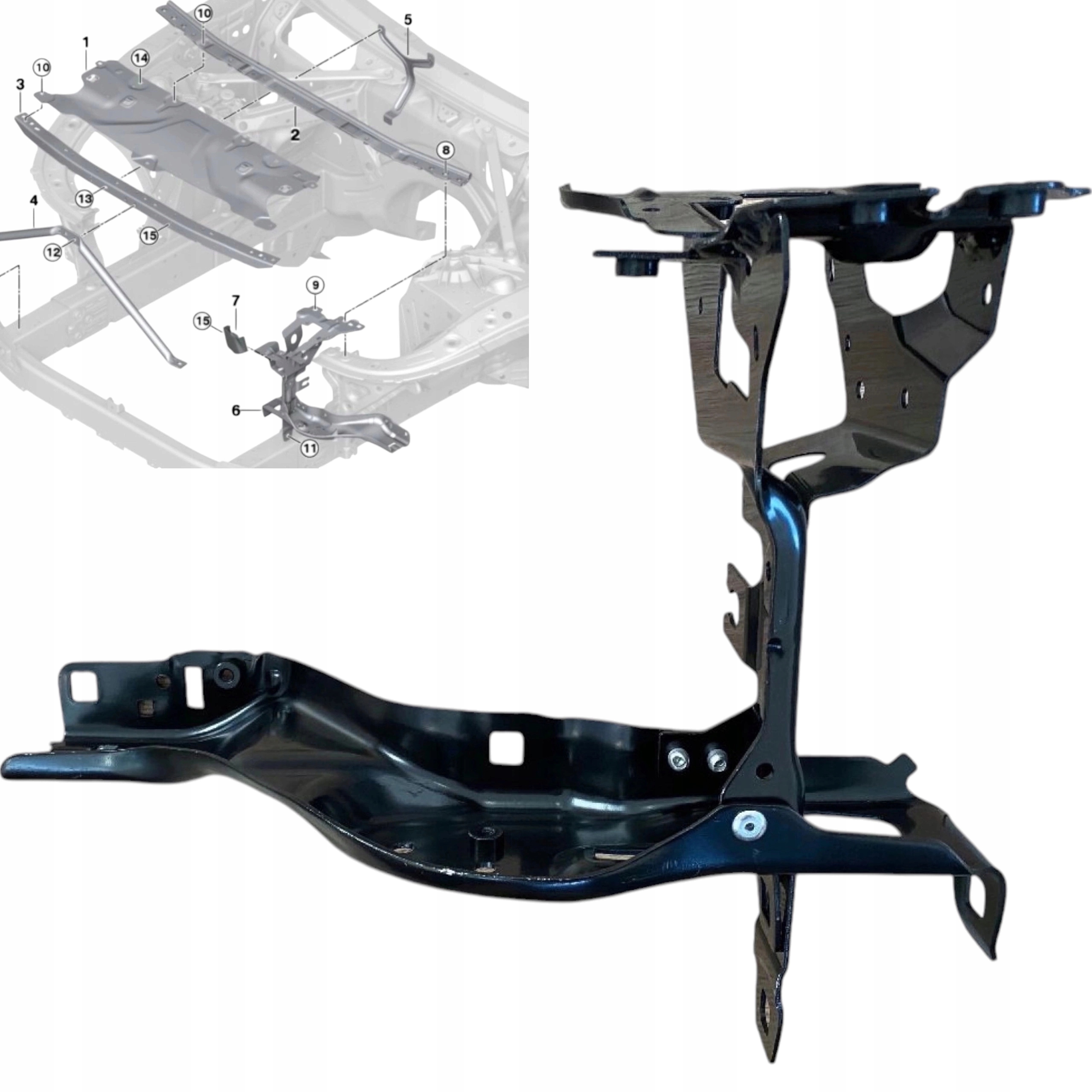 Okulár Světlometu Pravá police uchycení lampy držák Bmw 5 G30 G31 G14 G15