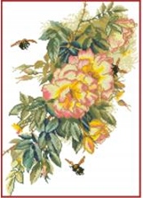 Křížková výšivka počítaná sada (kanva, mulina)