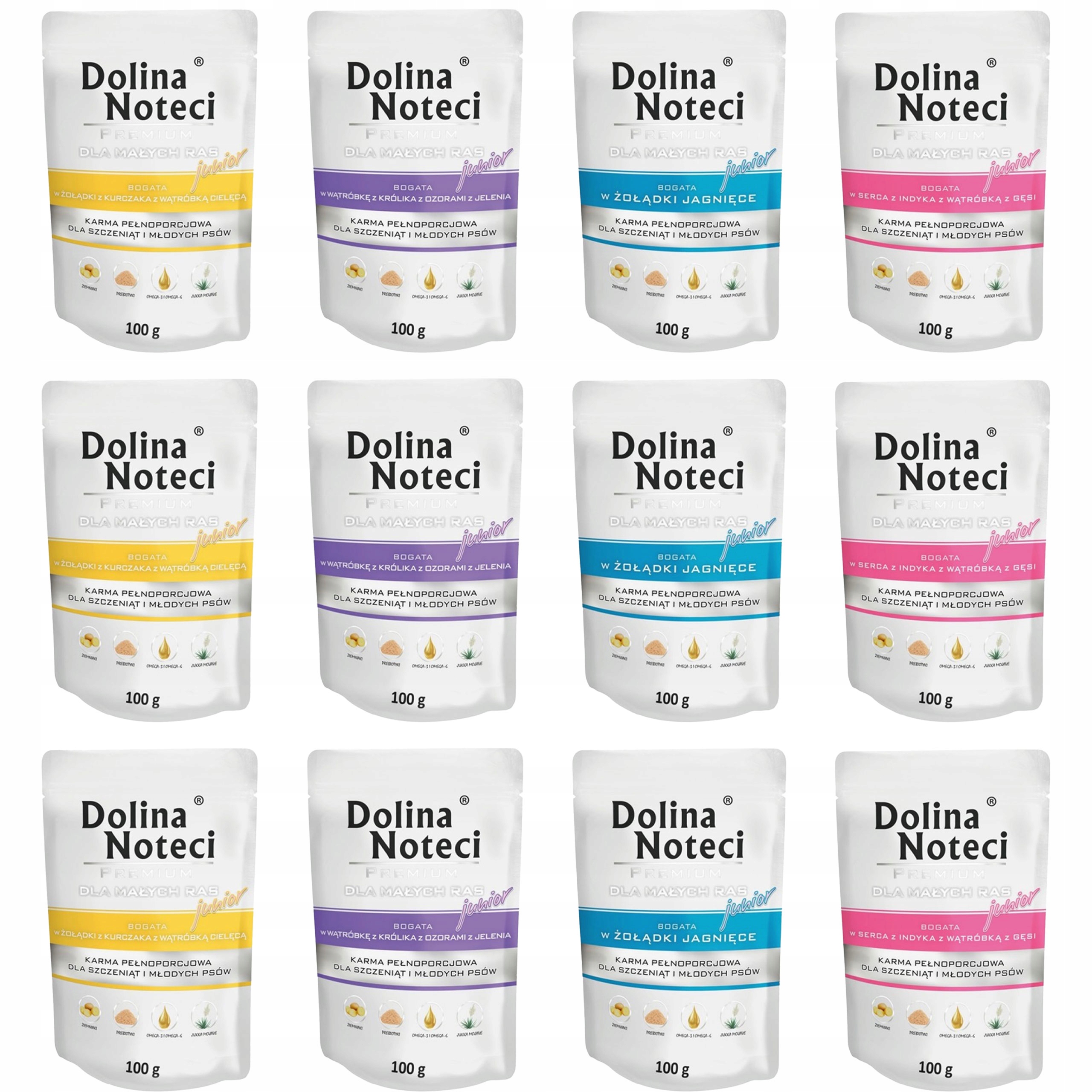 Levně Dolina Noteci Premium Junior Krmivo mokré pro štěňata Mix Chutí 12 x 100 g