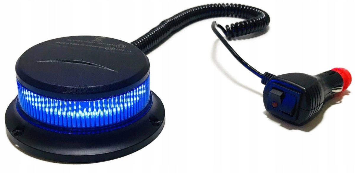 Kohout Led Pico modrý magnet výstražná lampa homologace 12-24V