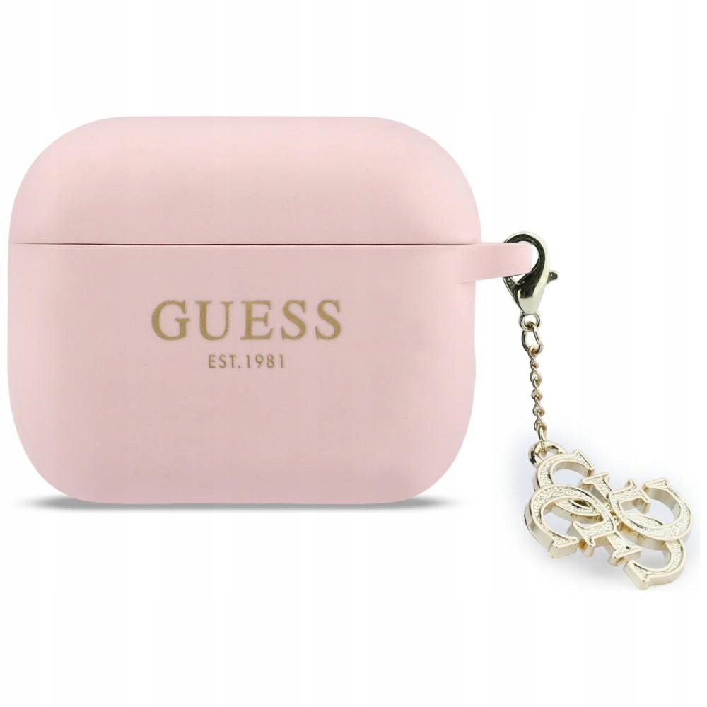 Guess Etui Silicone 4G Charm Do Airpods Pro 3 Zawieszka I Doskonała Ochr