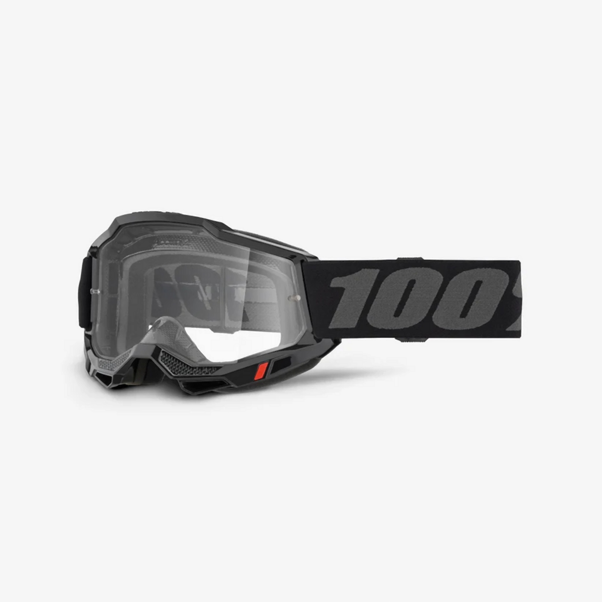 100 Procent Gogle Accuri 2 Black Clear Lens Kolor Czarny Szybka Przeźro