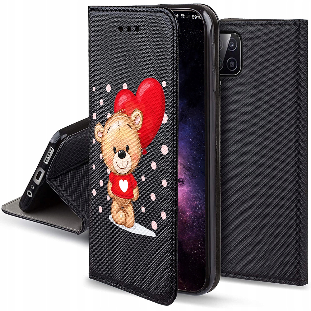 

Etui Magnet Miś do Samsung Galaxy A12 M12 +szkło