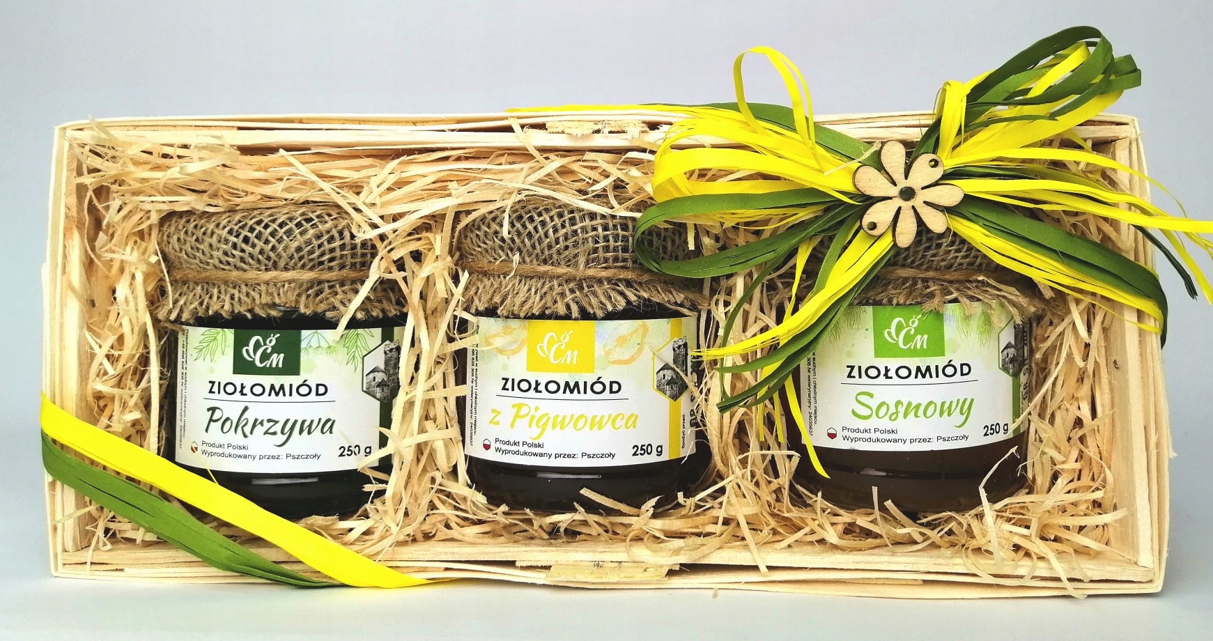 Levně Těšínský med Sada bylinek 3 × 250 g jako dárek