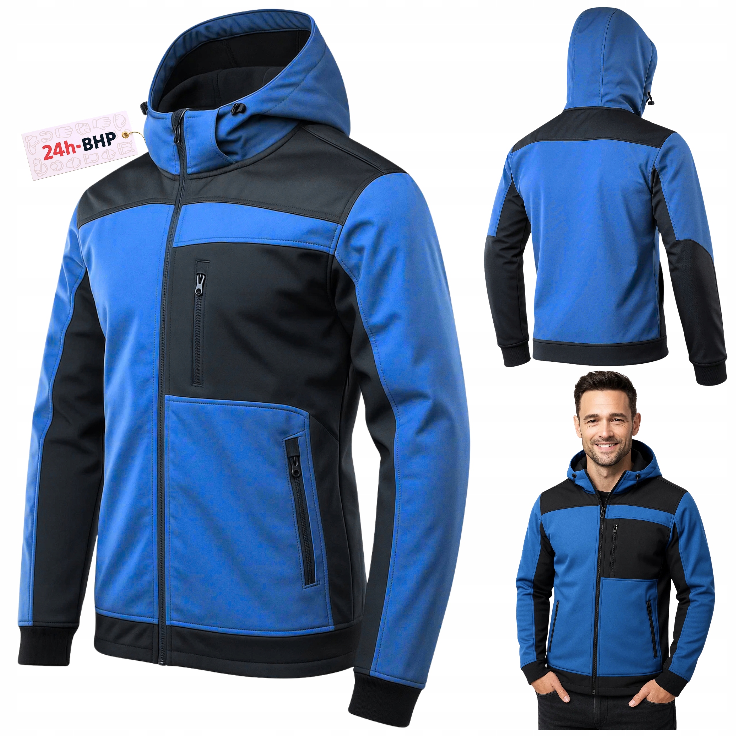Softshellová Pracovní bunda Mikina Bozp Ochranná Voděodolná Teplá Výztuha