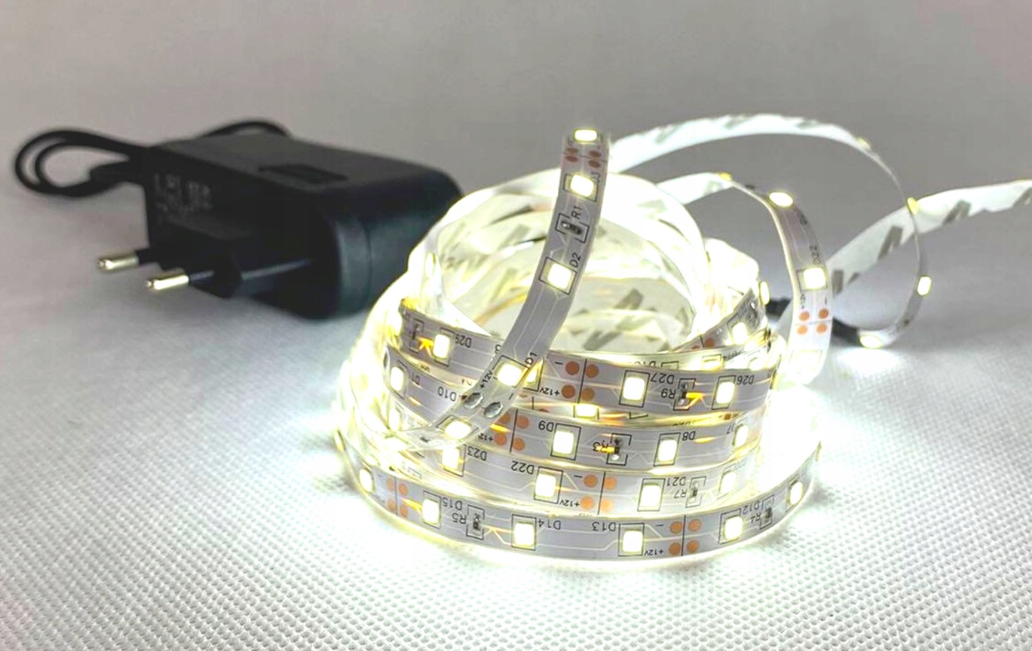 Zestaw LED taśma biała naturalna 60D zasilaczem 5m Marka Led rigid