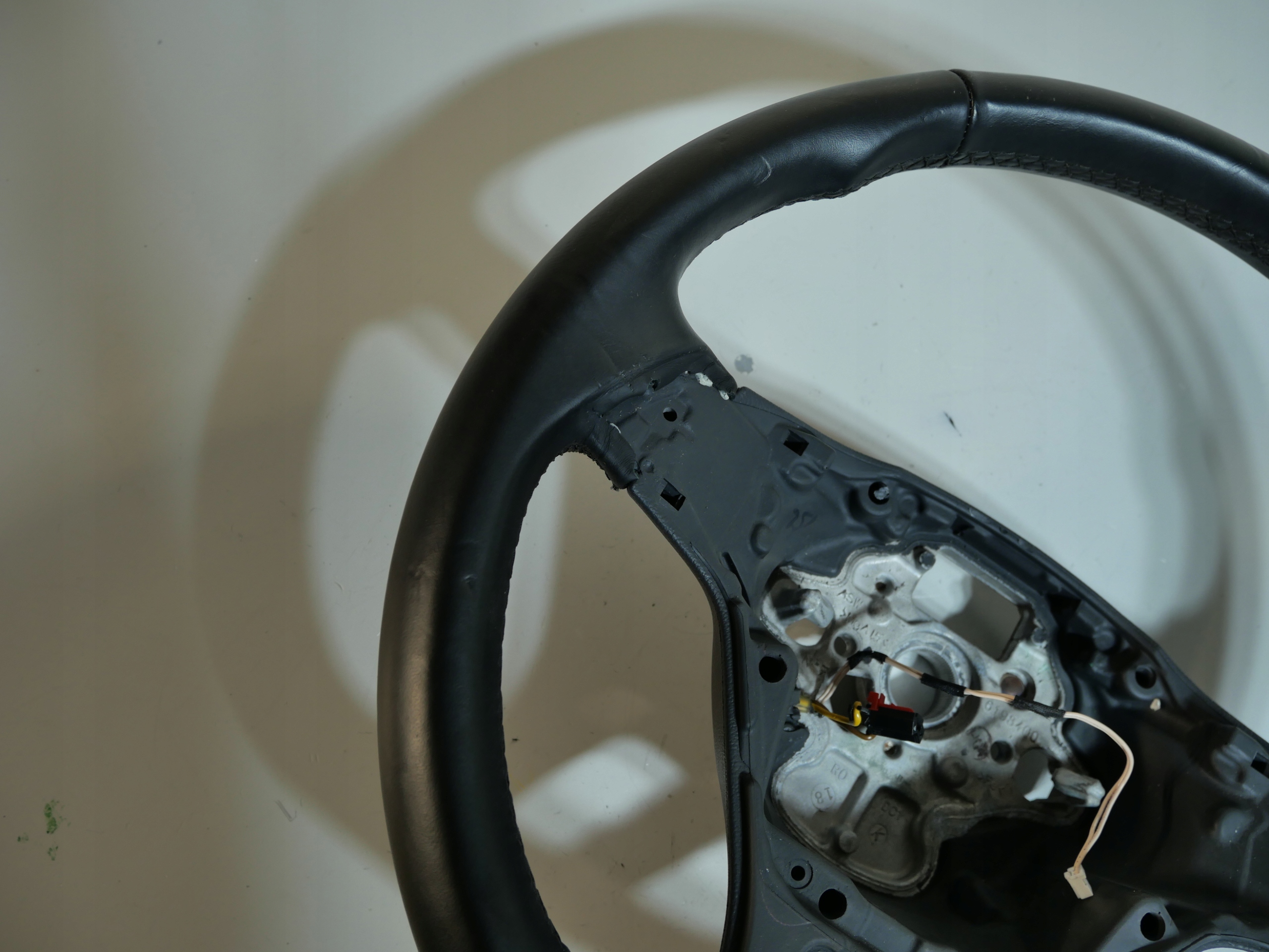 steering wheel, leather VW CADDY 2K5