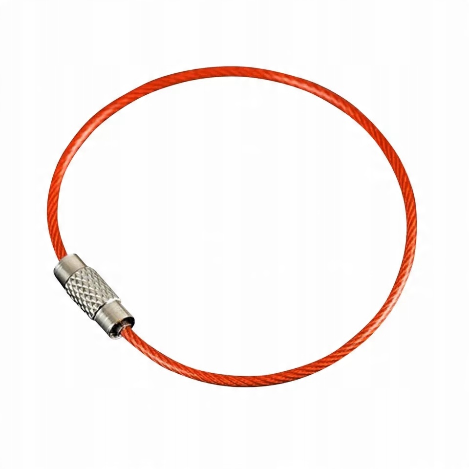

Brelok Linka Skrętka Ruda Pomarańcz Pvc Baza Edc