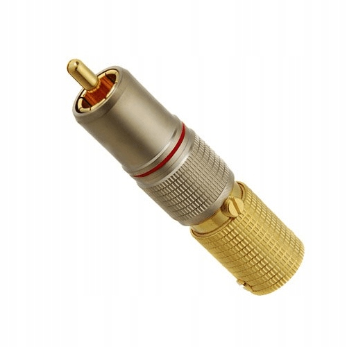 

Wtyk Rca cinch KaCsa RP-70GT-11 złocony 24k Hi-End