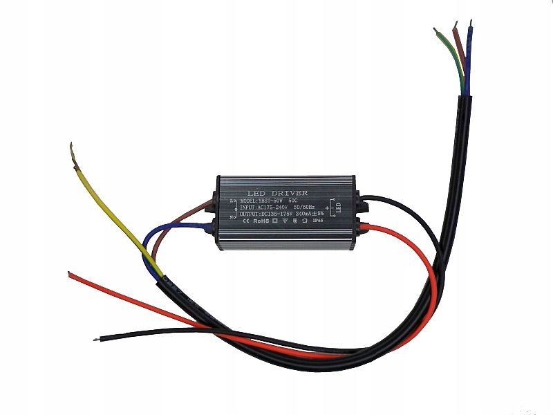 

Zasilacz Led Driver 135V-175V 50W 240mA do halogen