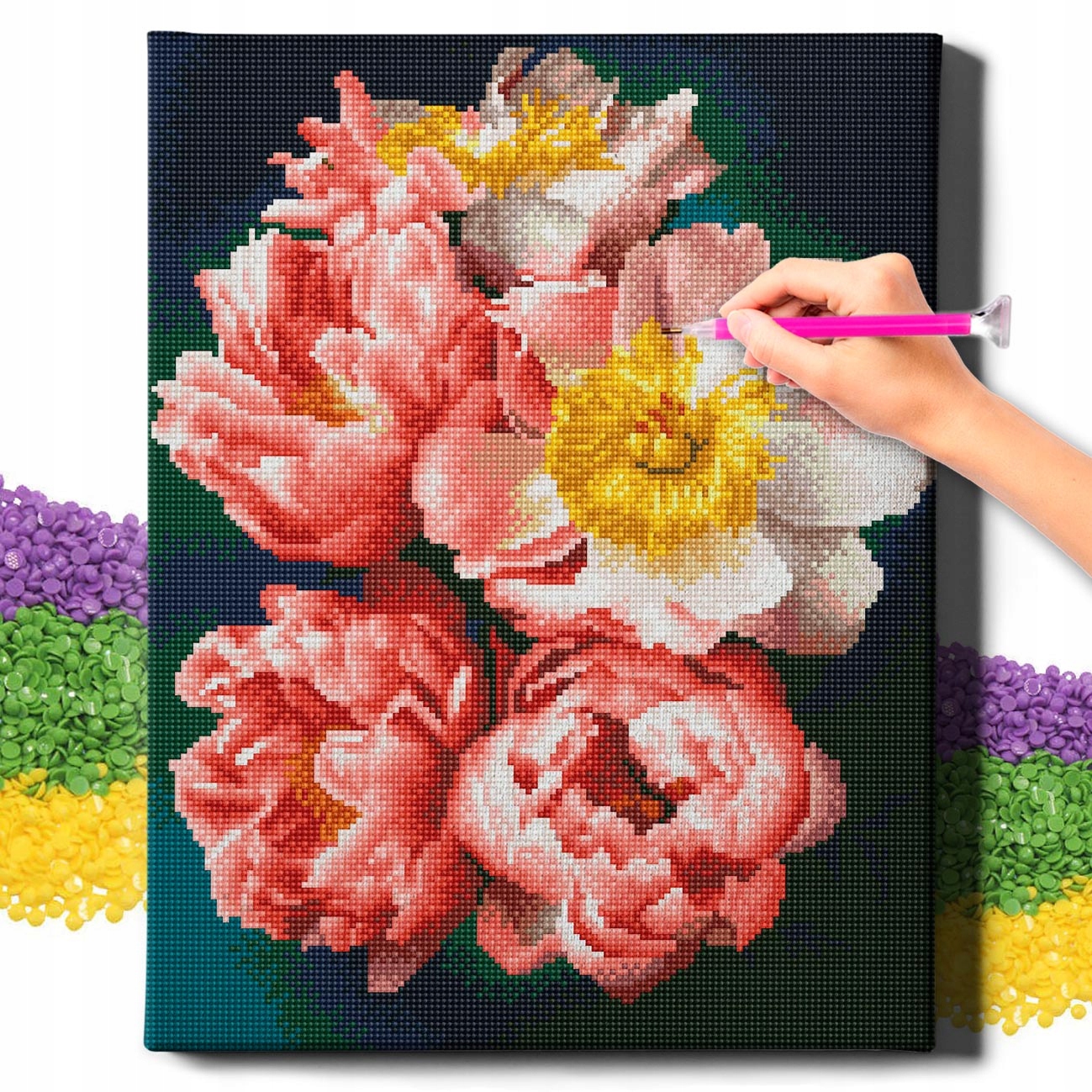 Diamond Painting 5D s Ramou Výšivka Diamantový Velký Motýl Mozaika 40x50 cm