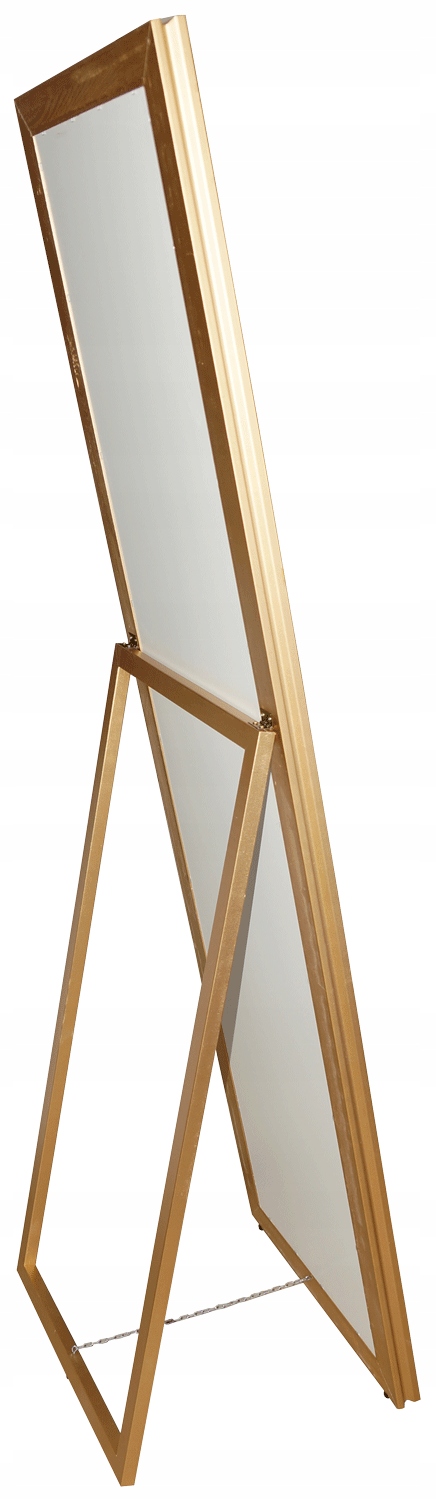 STOJĄCE LUSTRO 170x 50 - ZŁOTO ANTYCZNE - SZEROKA RAMA Marka Lustro