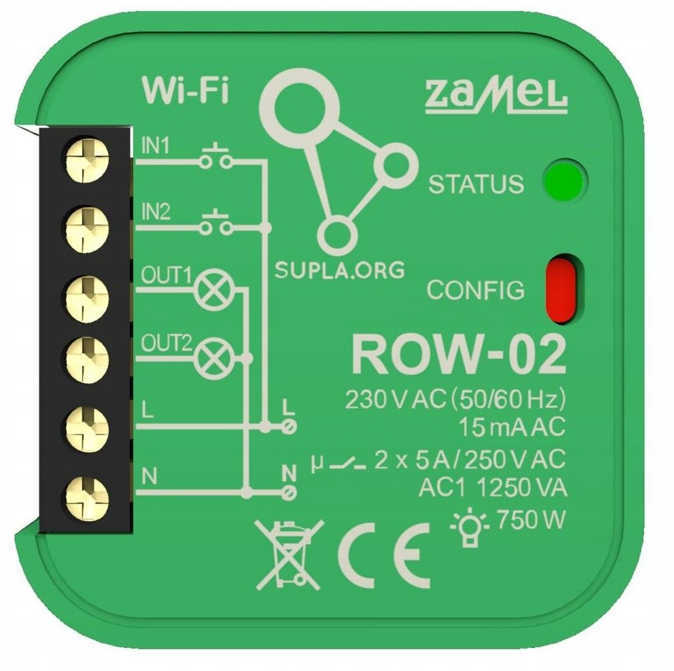 Odbiornik dopuszkowy Wi-fi 2-kanałowy ROW-02