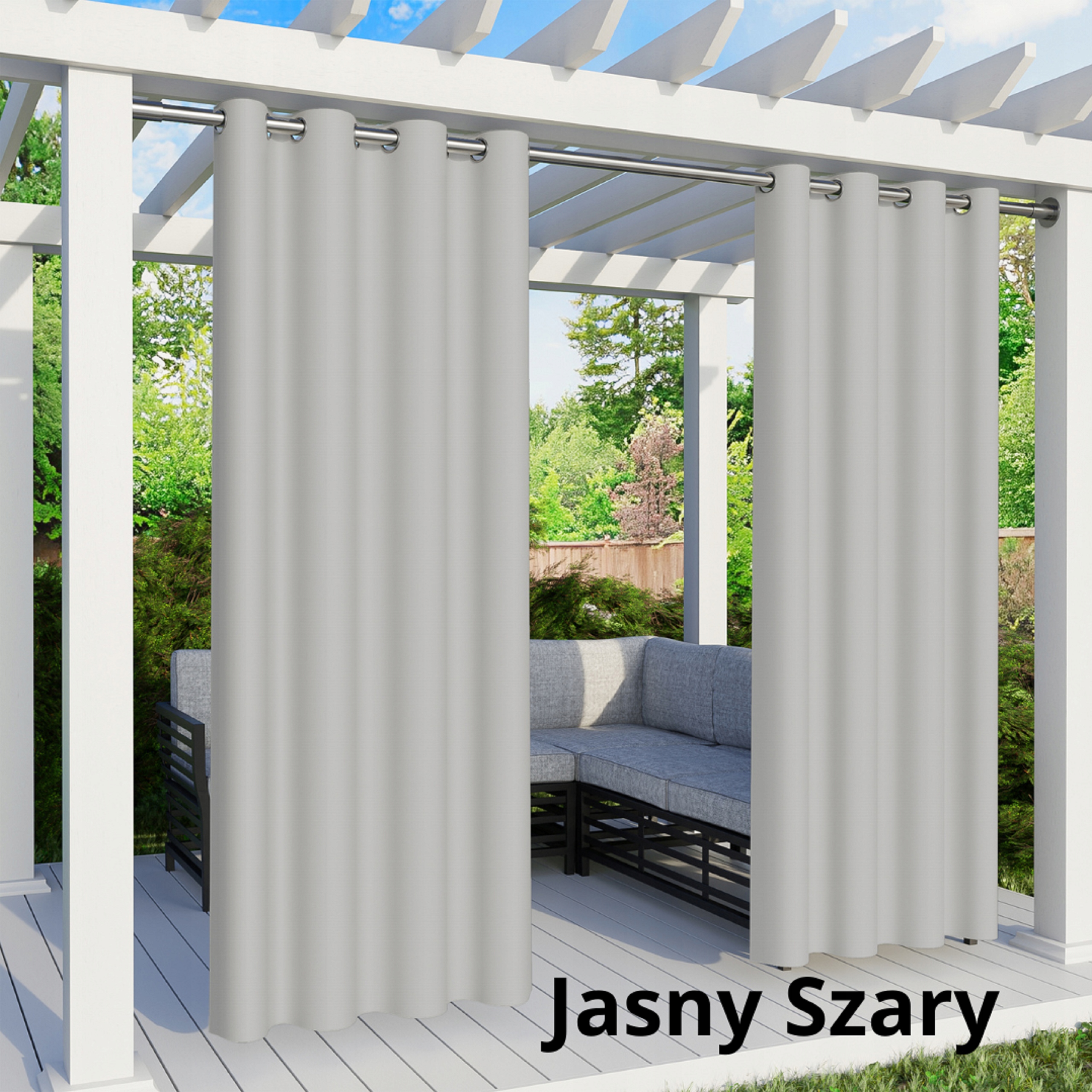 ZASŁONA OGRODOWA 220x155 WODOODPORNA ZASŁONY NA KÓŁKACH NA TARAS DUŻY WYBÓR EAN (GTIN) 5905575582997