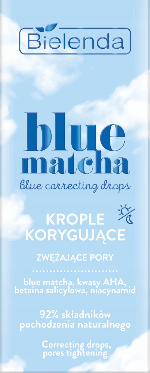 BIELENDA KROPLE KORYGUJĄCE ZWĘŻAJĄCE PORY Kod producenta BLUE MATCHA NATURALNE KROPLE