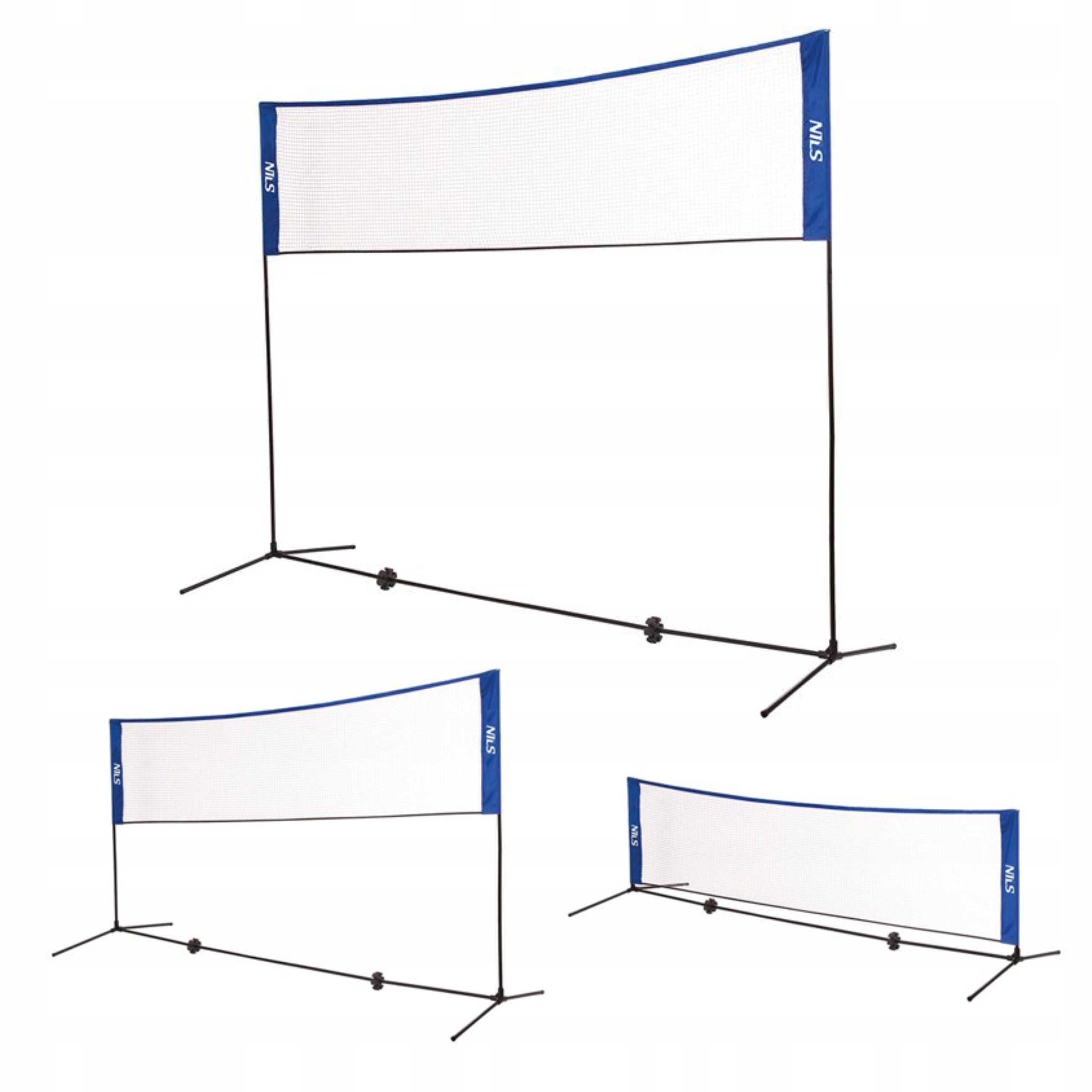 Stabilna Siatka uniwersalna 3w1 do siatkówki badmintona tenisa z pokrowcem