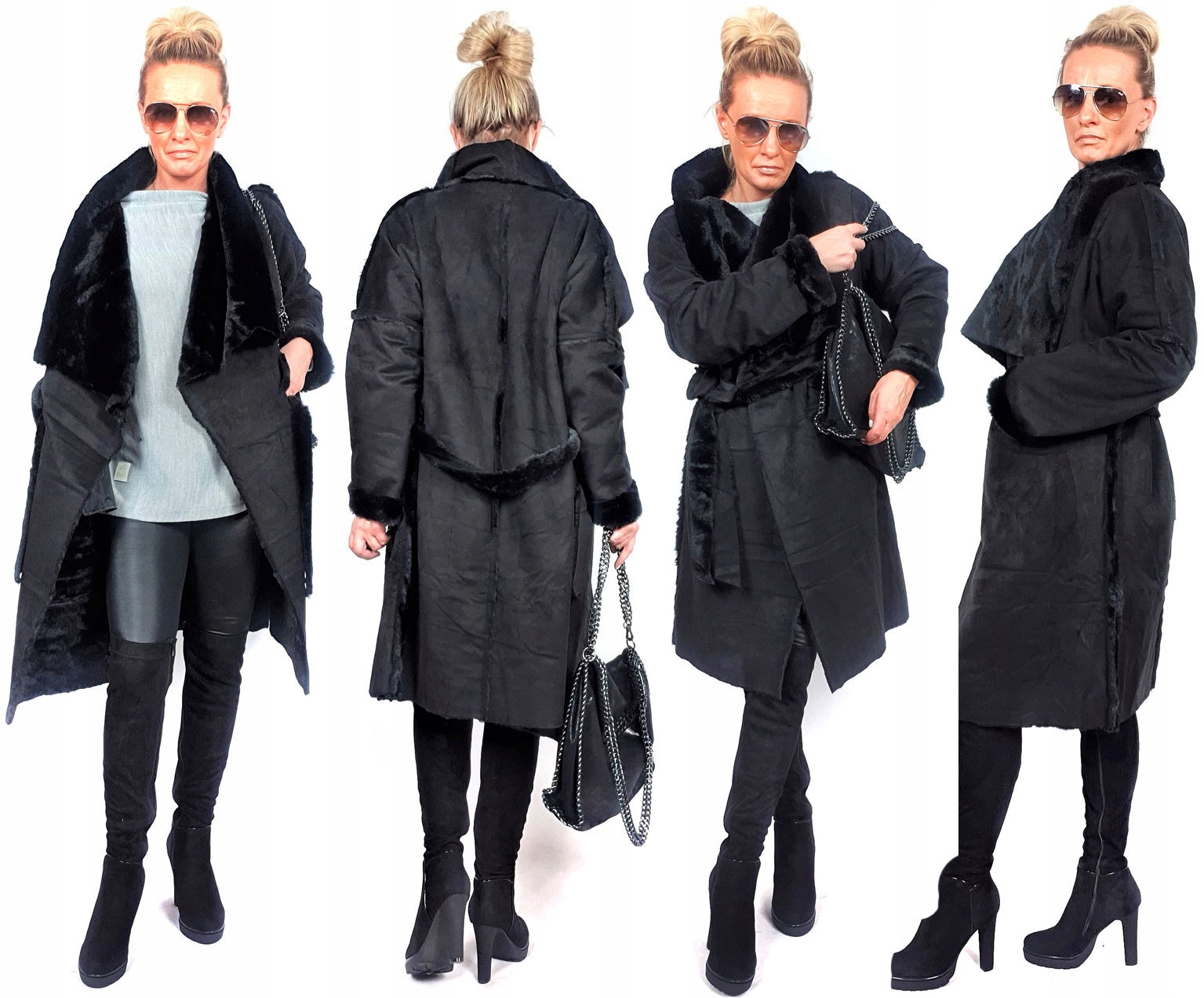 

Płaszczyk Futerko Eko Kożuch Zimowy Futro Luxury