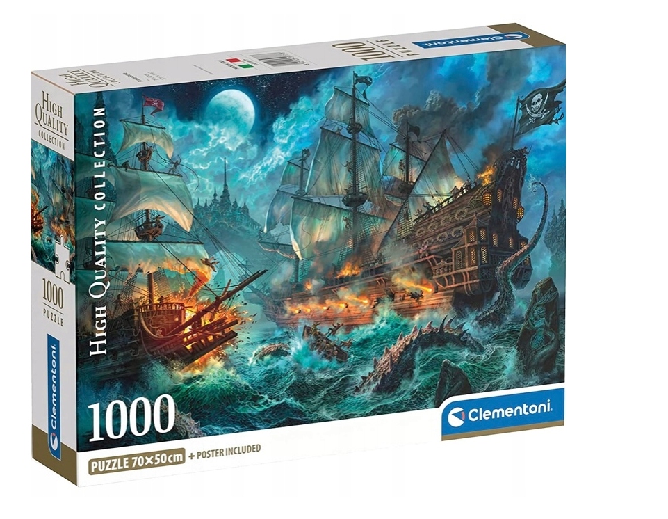 

Puzzle 1000 El Statek Piracki Clementoni 39777