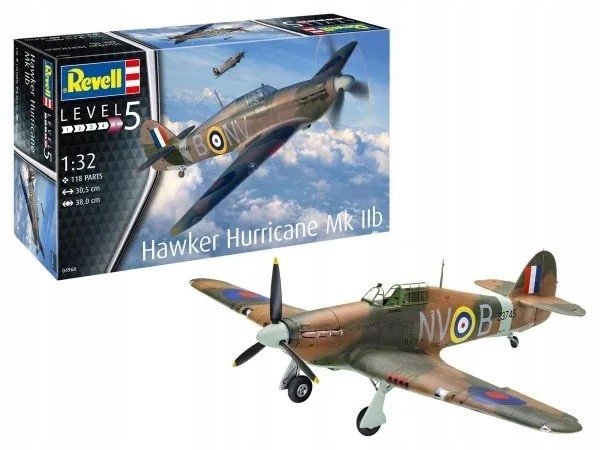 Model plastového letadla Hawker Hurricane Mk Iib 1