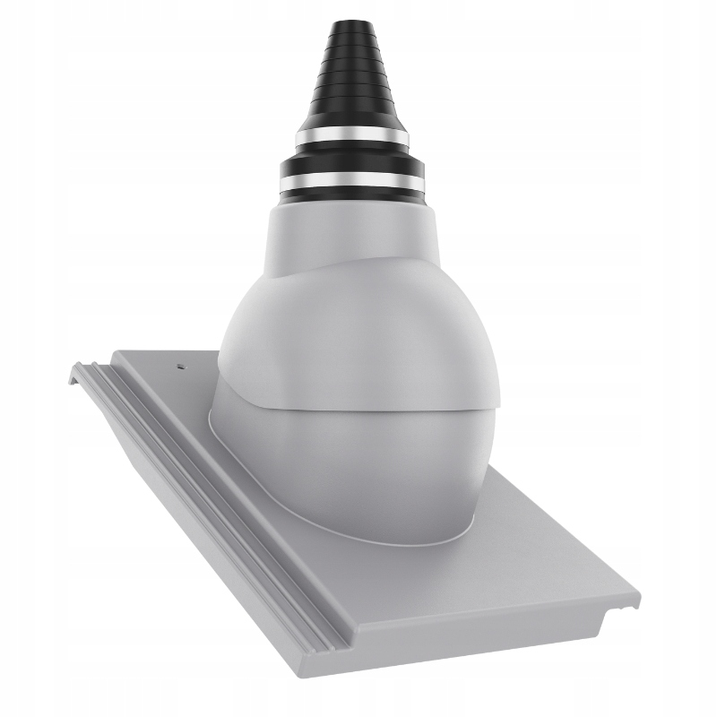 Anténní přechod, těsný střešní průchod Benders Carisma Šedý