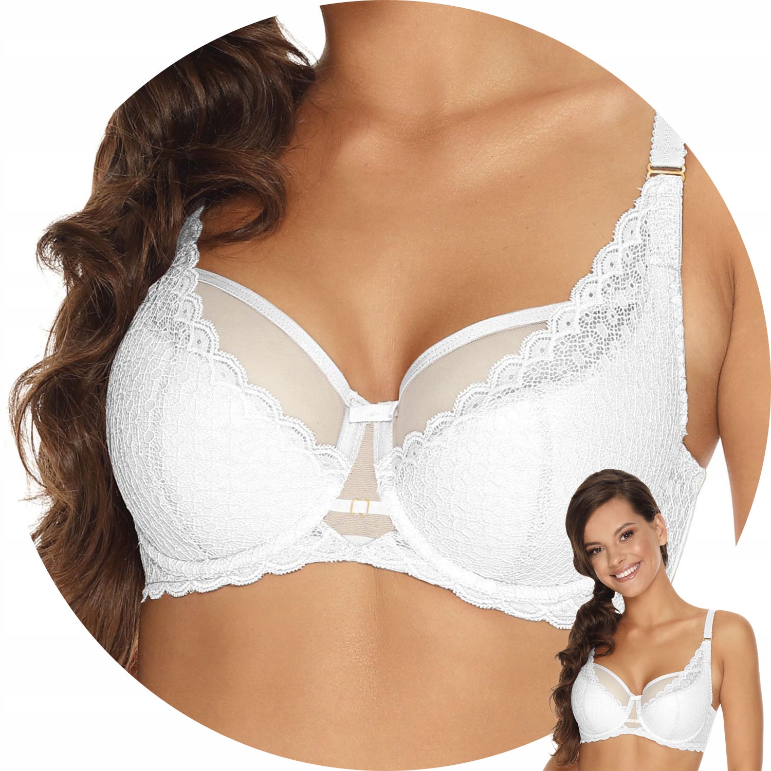 

Gaia 876 Carrie Biustonosz Semi Soft biały 75F