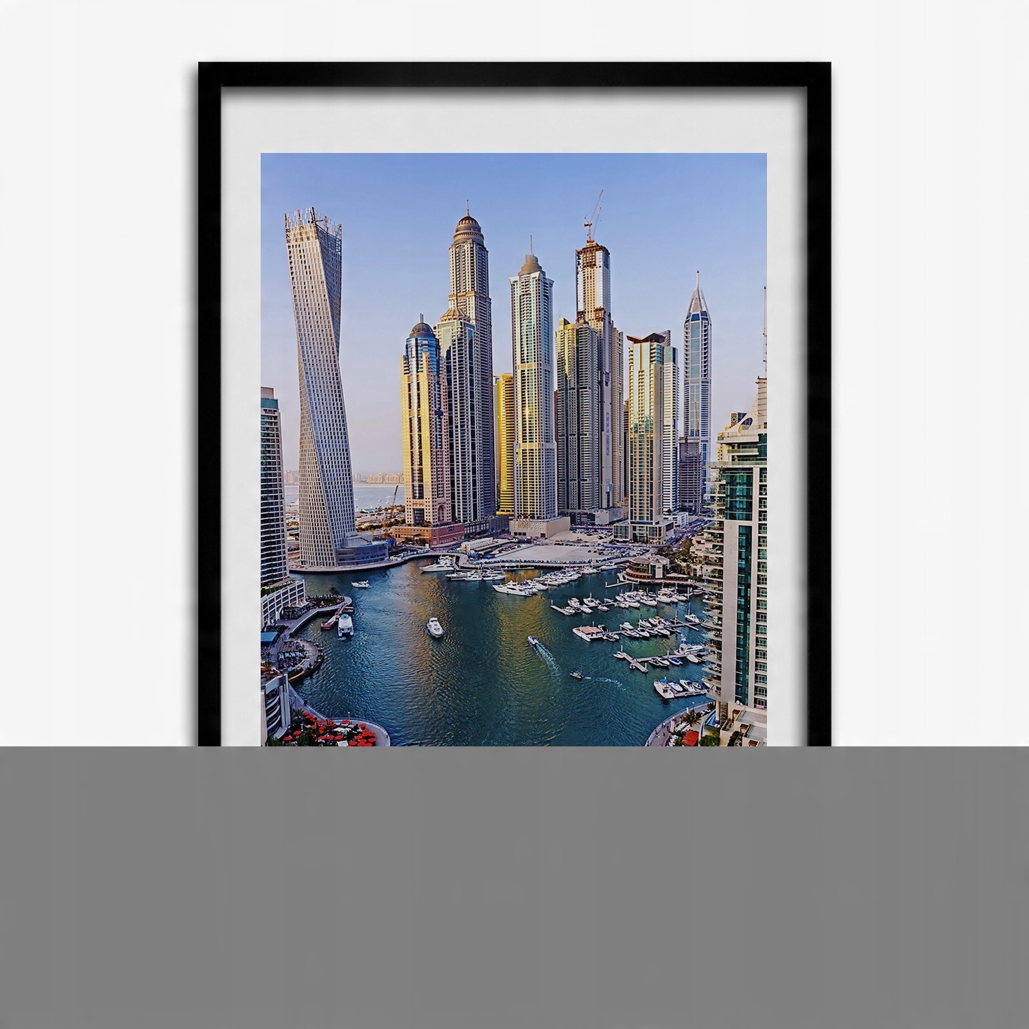 

Nowoczesny foto obraz w ramce Zatoka Dubaj 70x100