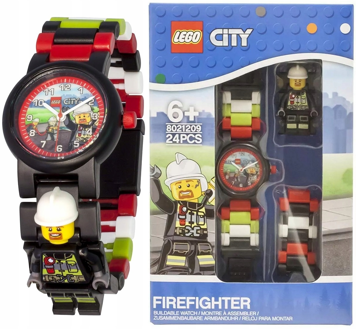 Lego Hasič dětské hodinky 8021209 nastavitelný pásek, Hasiči