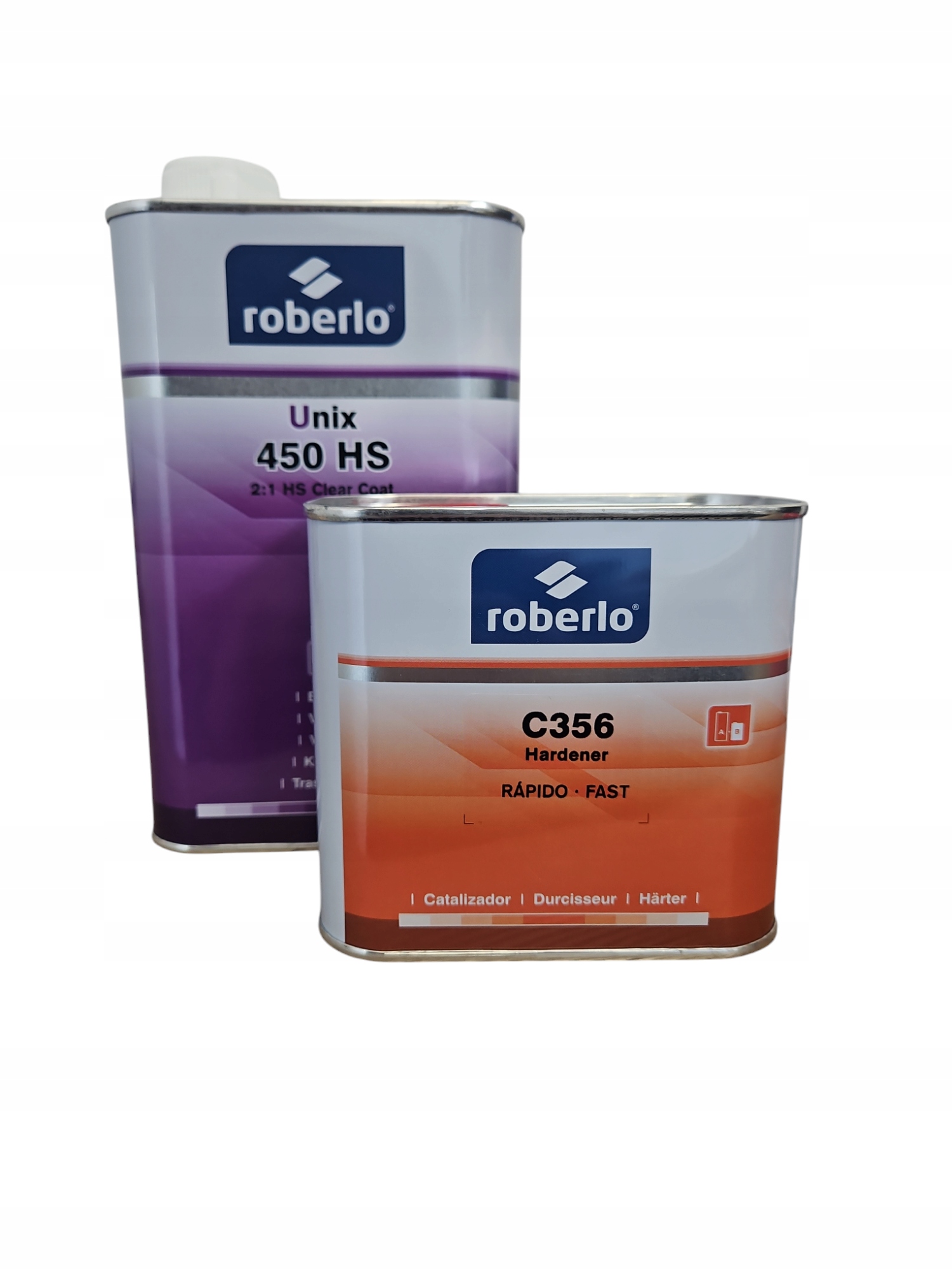 Lakier bezbarwny Roberlo Unix 450 Hs 2:1 utwardzacz C356 Fast