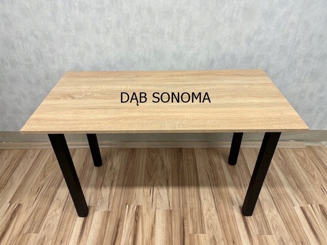 STÓŁ DO KUCHNI POKOJU JADALNI 120X60 CM ANTRACYT Kształt blatu prostokątny