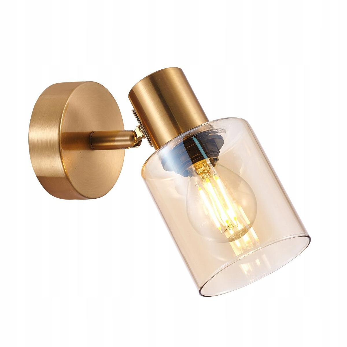 Moderní nástěnná a stropní lampa E14 40W jantarová Italux Santia