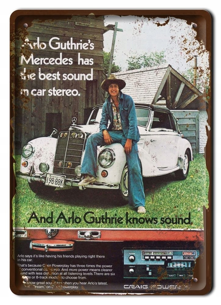 Mercedes Plakat Metalowy Szyld Retro Vintage #10126