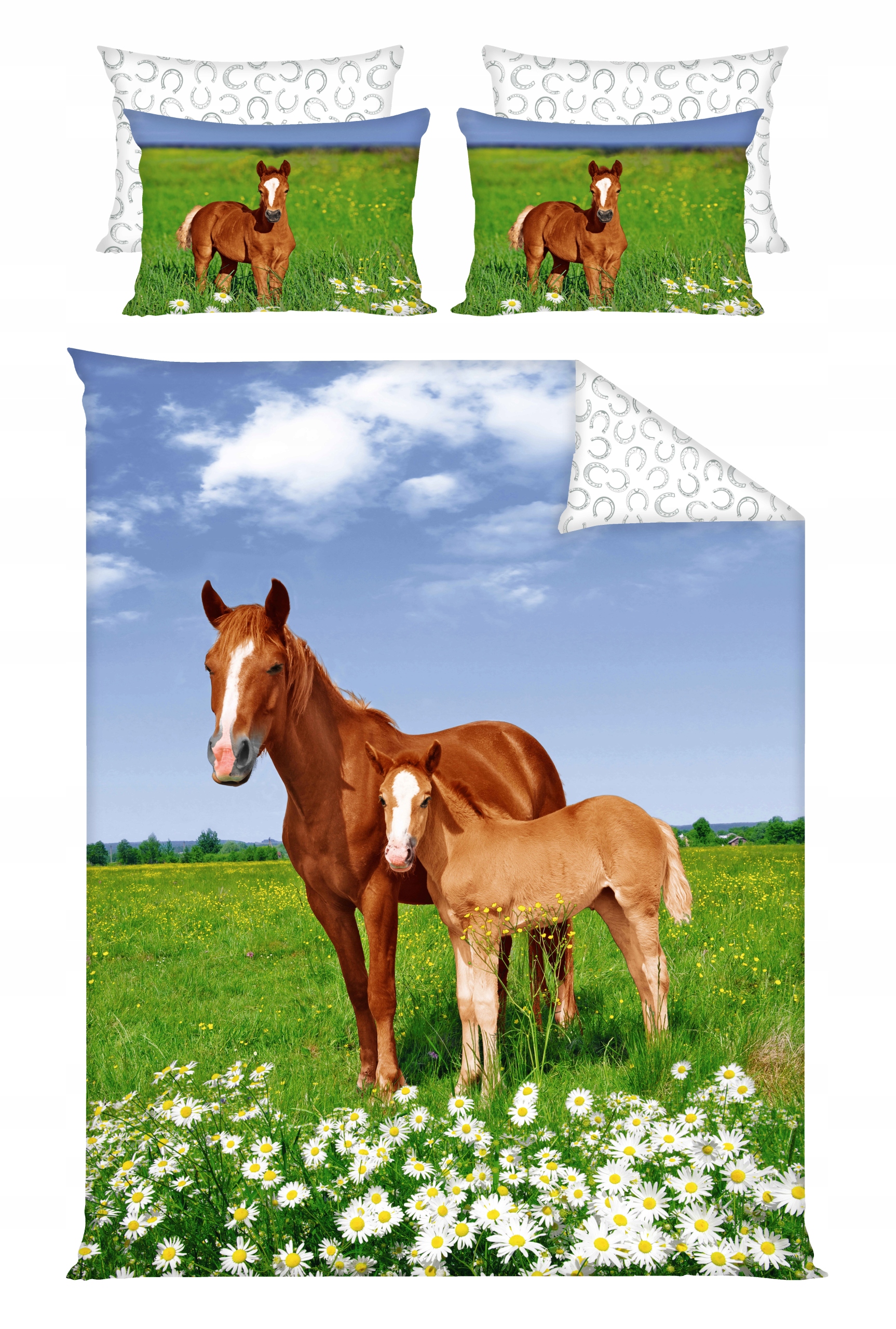 

Komplet pościeli 160x200 Polska 100% Bawełna Koń