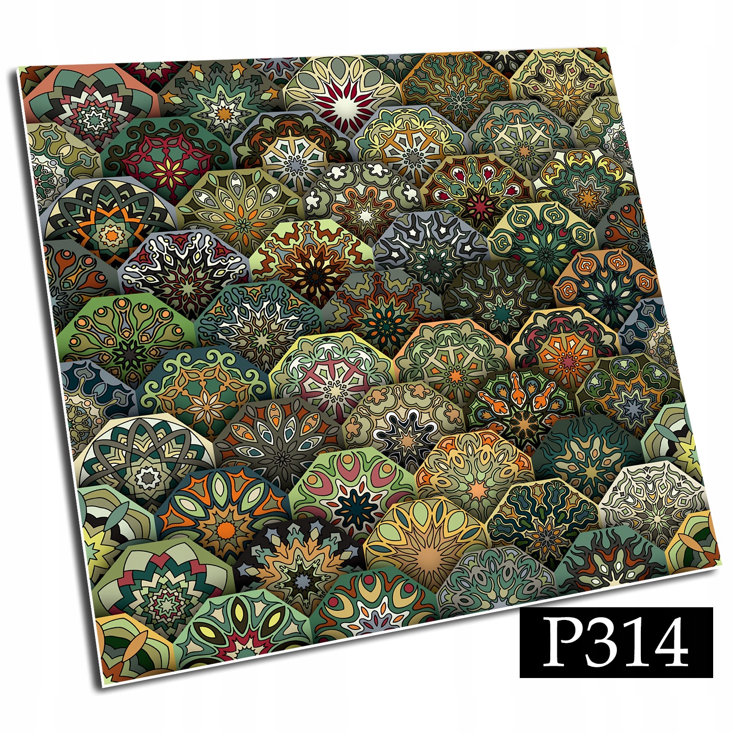 

Samoprzylepne kafelki Pcv 30x30 mandala kwiaty