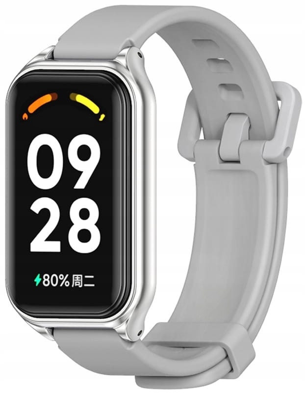 Pasek RabbitMob do Xiaomi Mi Band 8 Active / Redmi Band 2 MOCNY | Szary