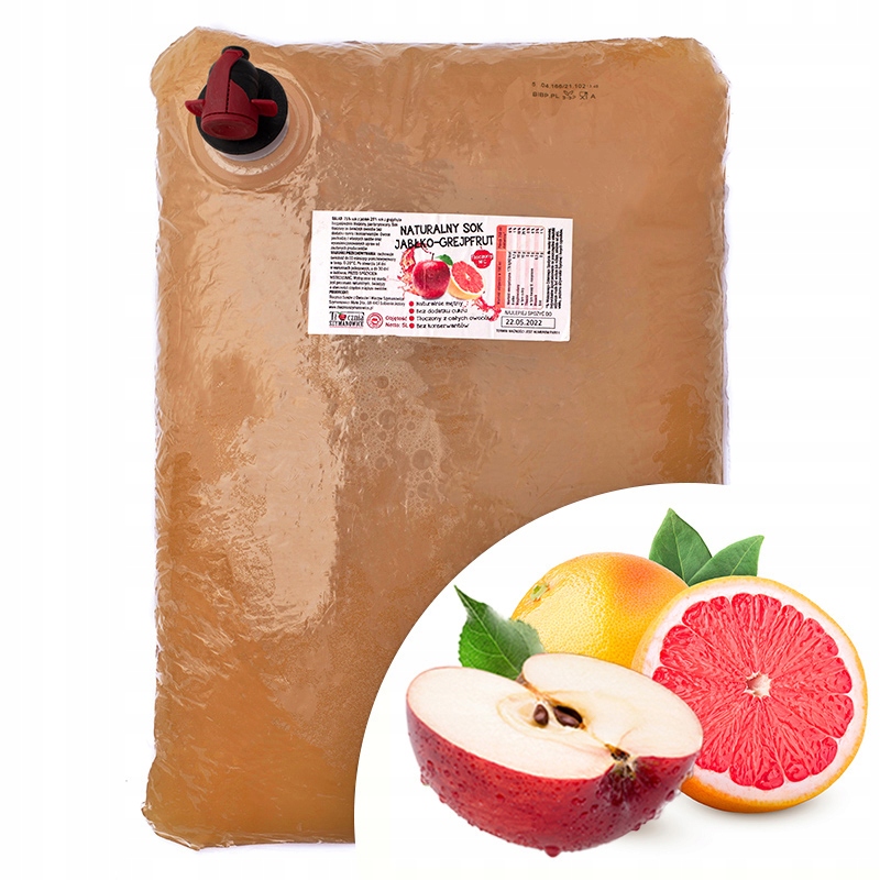 

Sok Jabłko Grejpfrut 100% Nfc Naturalny 5L