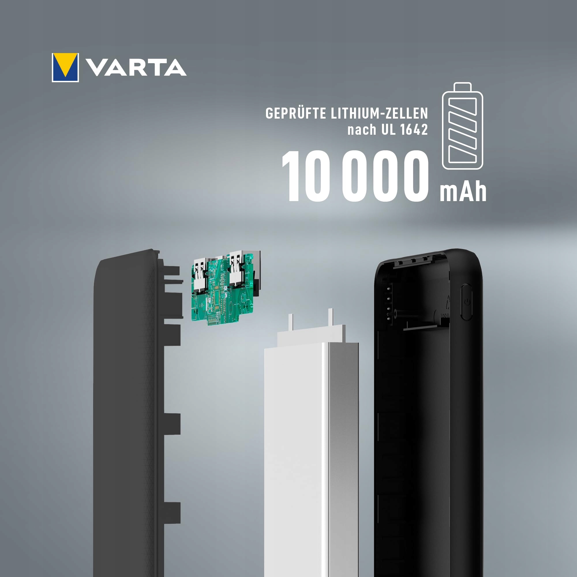 VARTA Power Bank 10000mAh Z 4 Portami Dla Tabletów I Smartfonów — miniatura 4